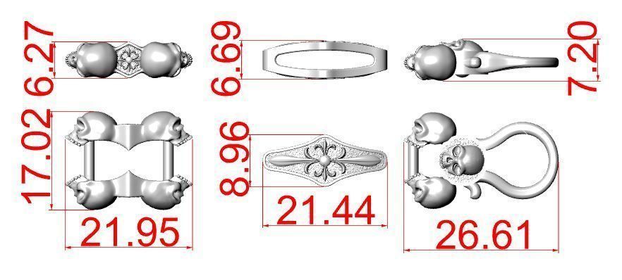 Bracelet for a real biker 3 3D print model_11