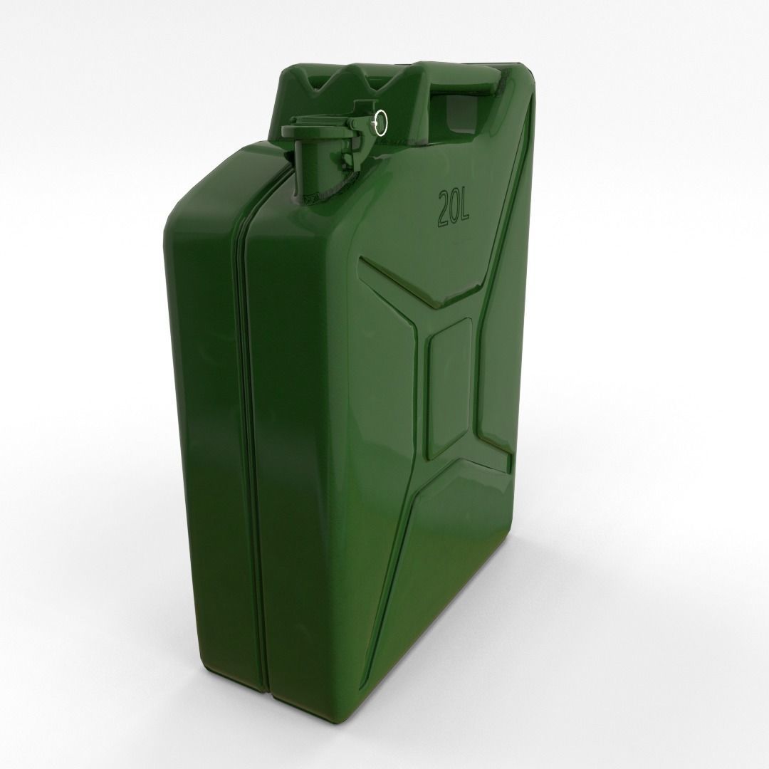 Jerry Can PBR Low-poly 3D model_4