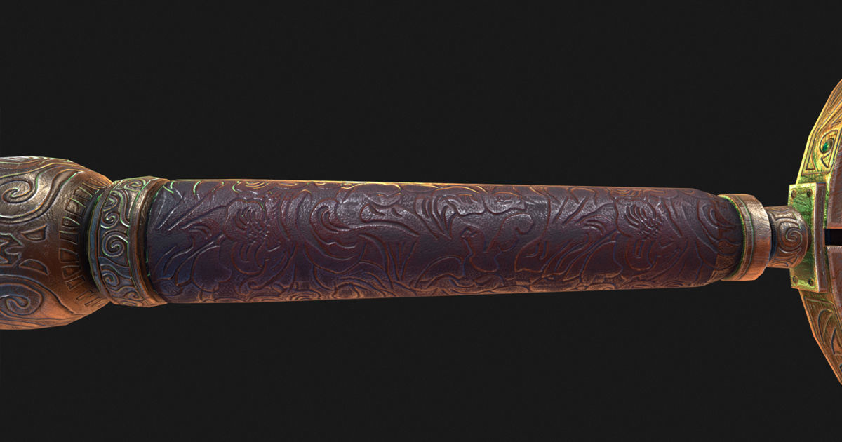 Magnifying Glass Low-poly 3D model_12