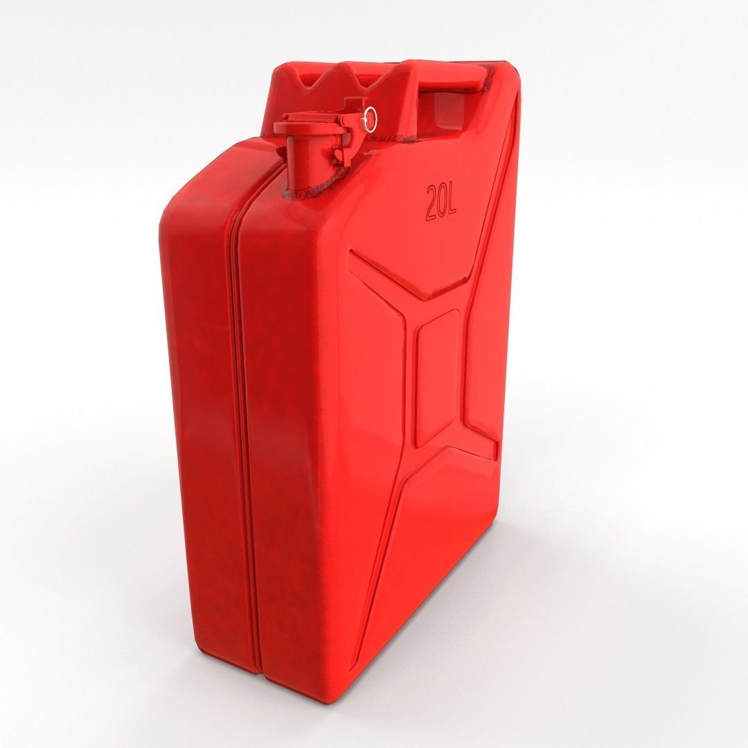 Jerry Can 2 PBR Low-poly 3D model_4