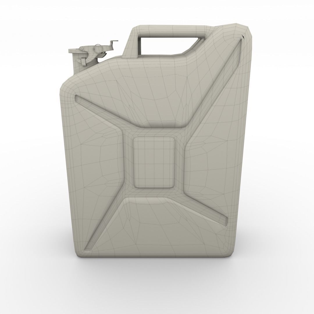 Jerry Can 2 PBR Low-poly 3D model_6