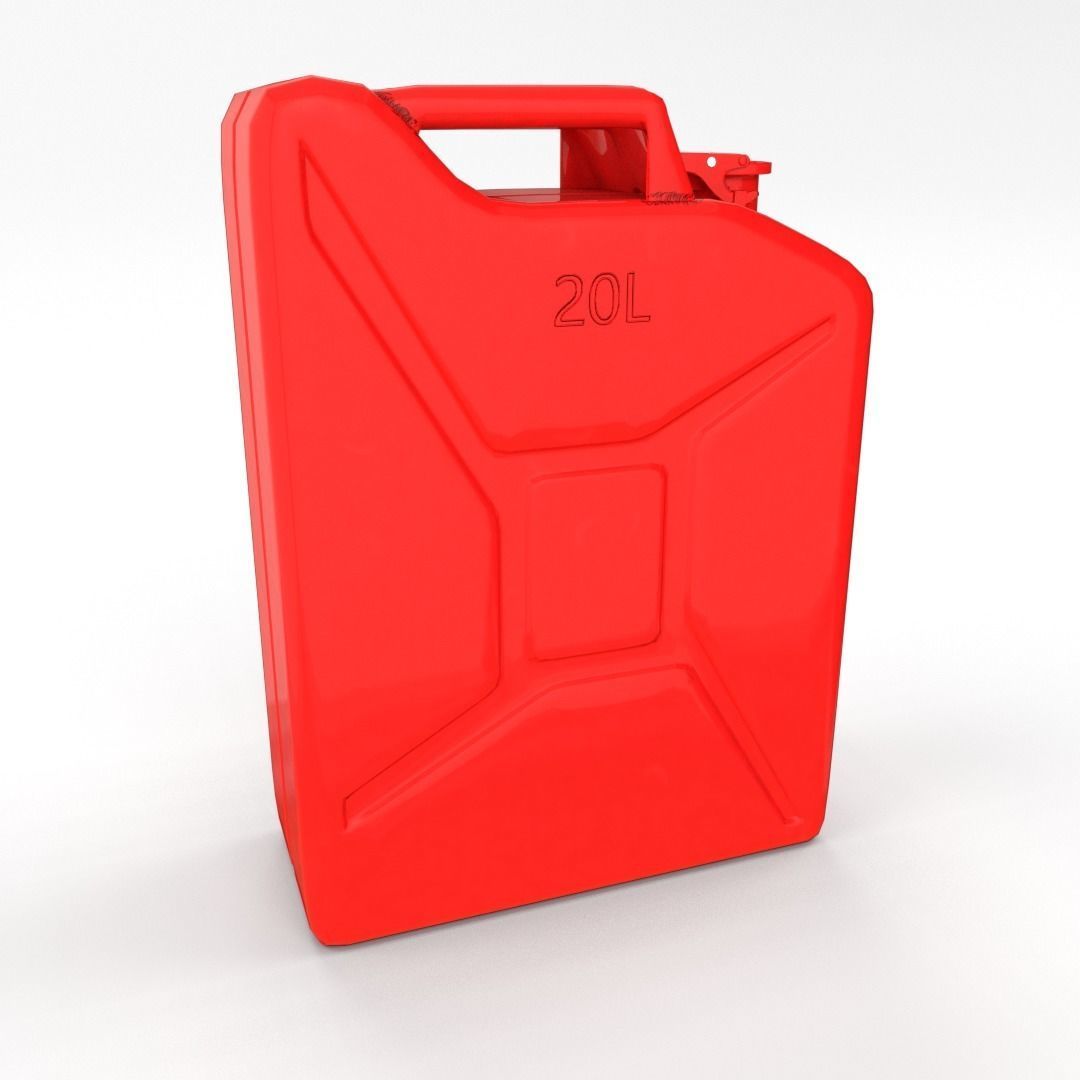 Jerry Can 2 PBR Low-poly 3D model_3