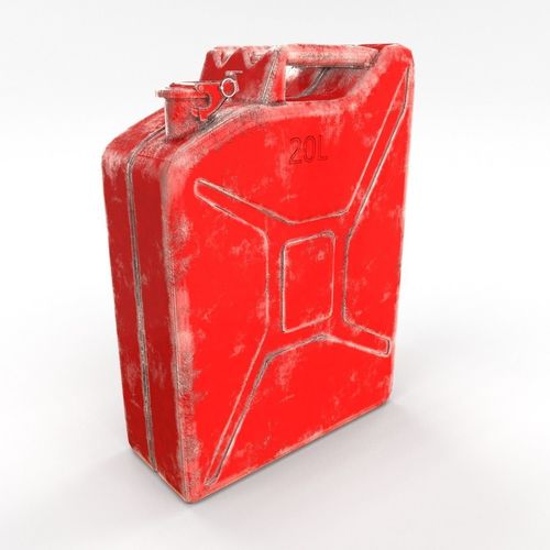 Jerry Can 2 Worn PBR Low-poly 3D model