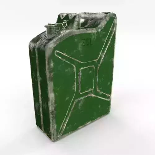 Jerry Can Worn PBR Low-poly 3D model