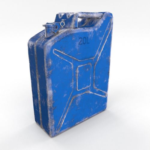 Jerry Can Worn 3 PBR Low-poly 3D model