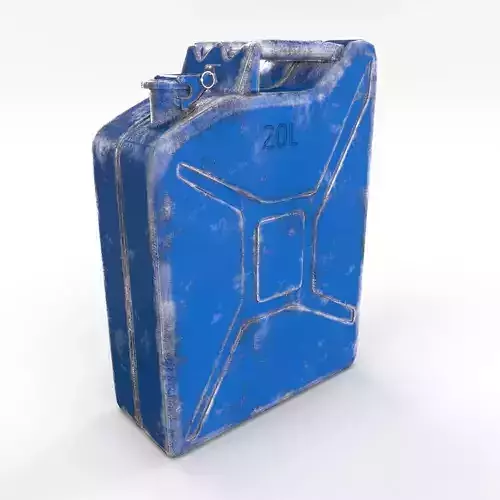 Jerry Can Worn 3 PBR Low-poly 3D model