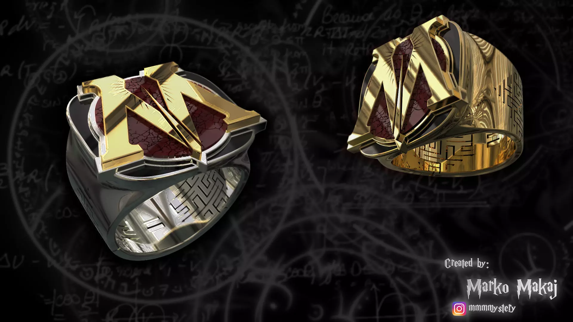 Magic is Might - Ministry of magic signet ring 3D print model