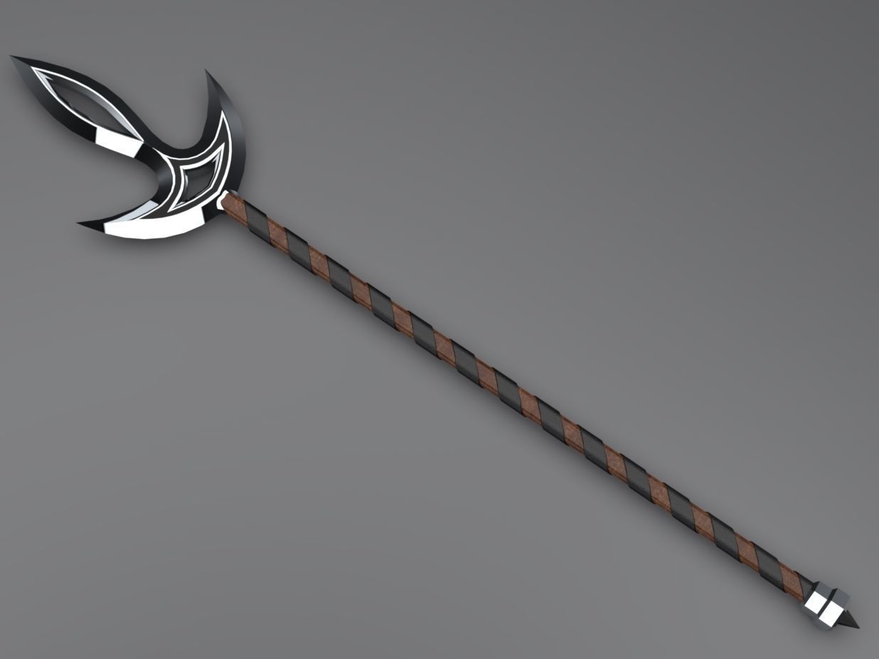 Blades set sword Low-poly 3D model_12