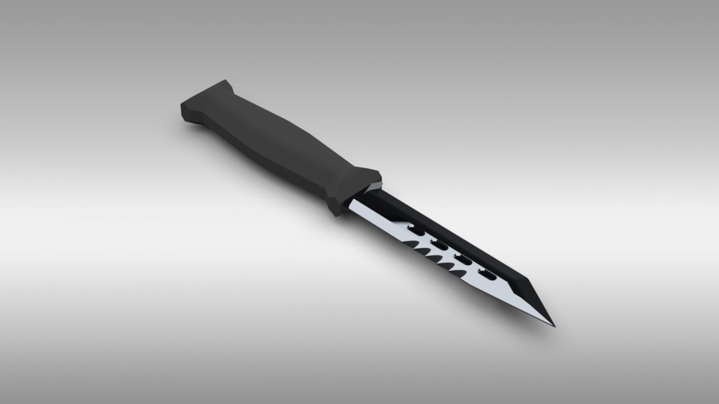 Blades set sword Low-poly 3D model_10