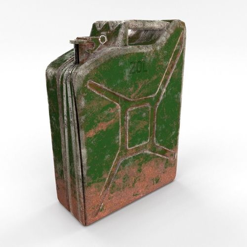 Jerry Can Weathered PBR Low-poly 3D model