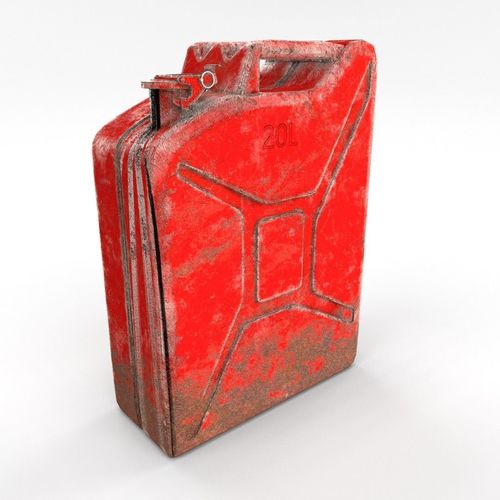 Jerry Can Weathered 2 PBR Low-poly 3D model