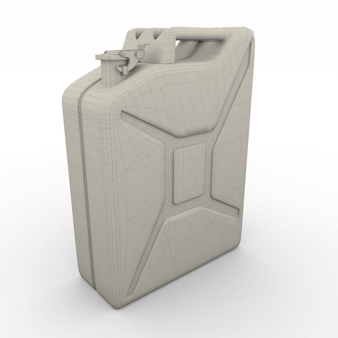 Jerry Can Weathered 3 PBR Low-poly 3D model_13