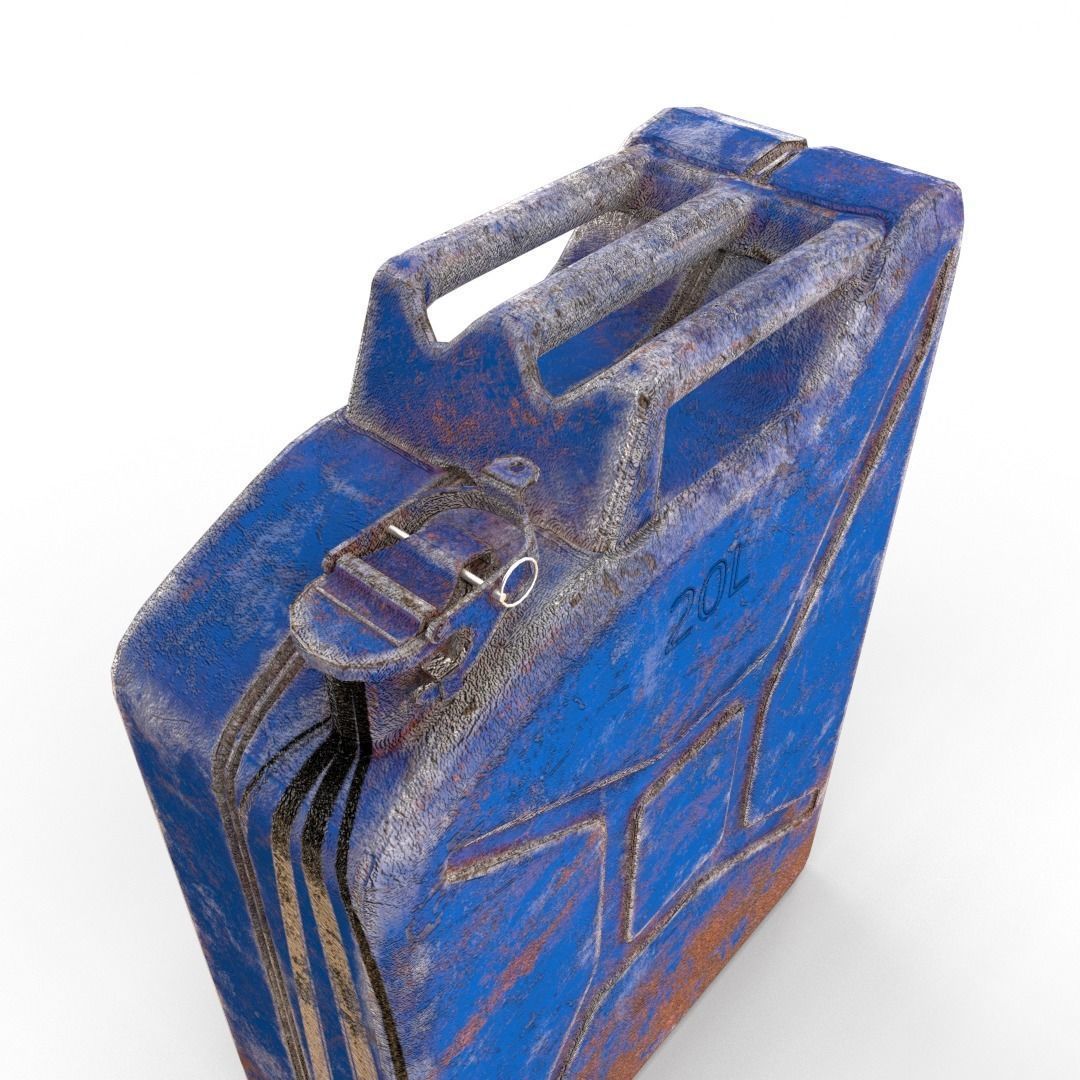 Jerry Can Weathered 3 PBR Low-poly 3D model_6