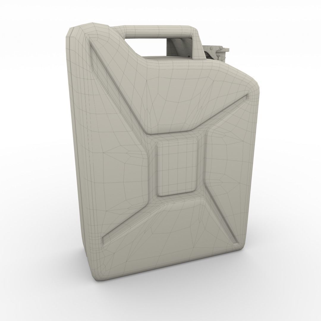 Jerry Can Weathered 3 PBR Low-poly 3D model_10