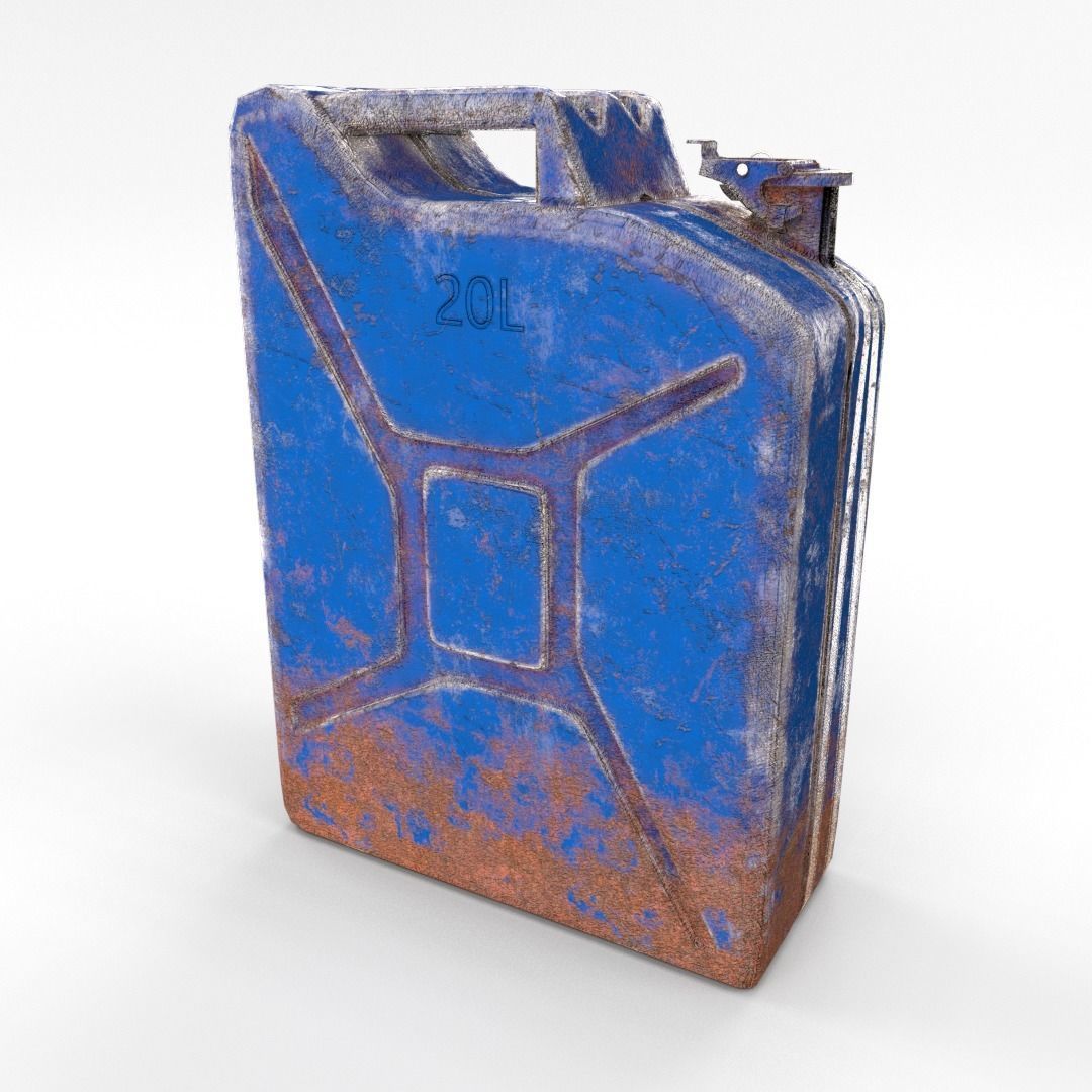 Jerry Can Weathered 3 PBR Low-poly 3D model_4