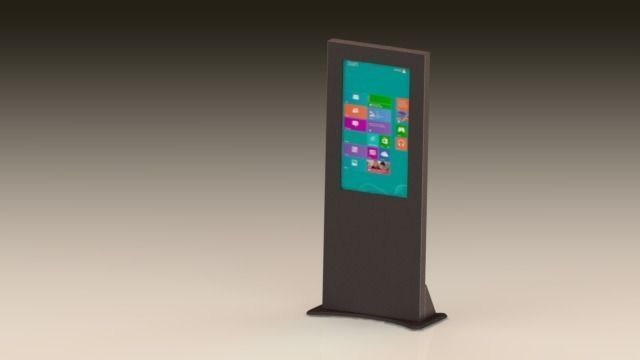 Digital signage Free 3D model_1