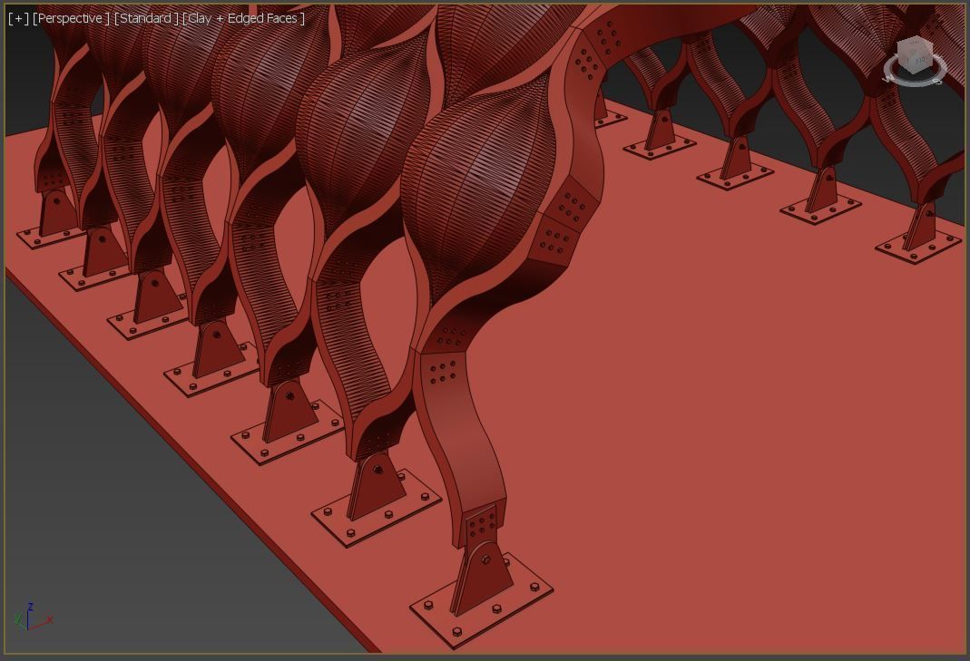 Pergola Modern design 3D model_4
