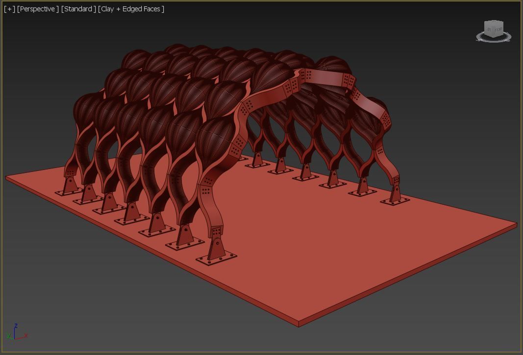 Pergola Modern design 3D model_3