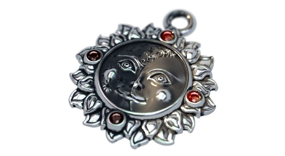 Sun and Moon 3D print model_1