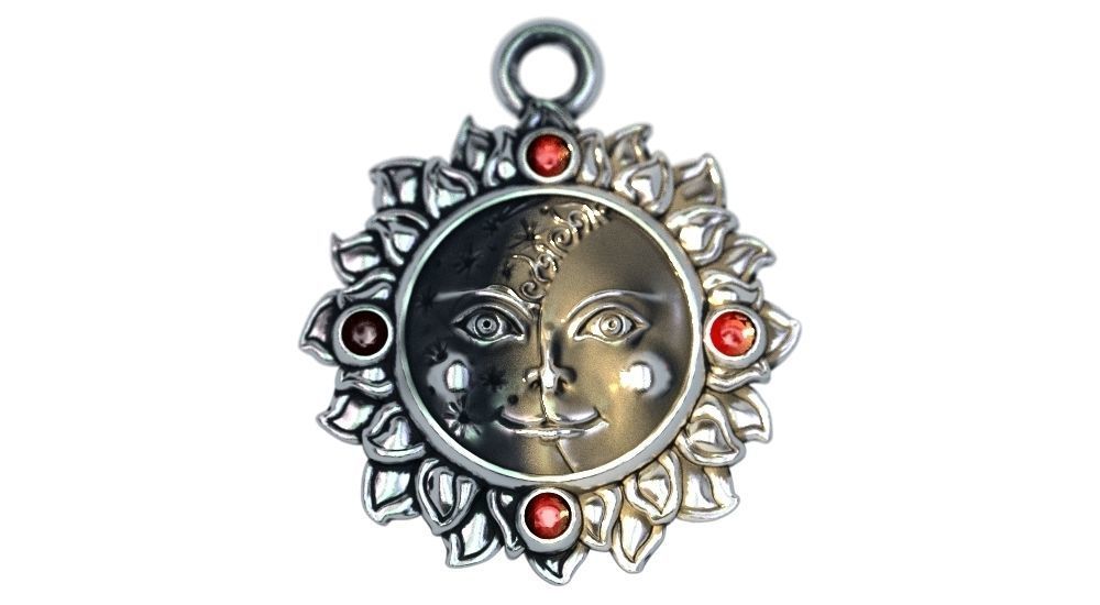 Sun and Moon 3D print model_2