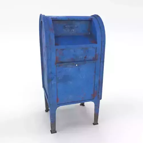 Mailbox Lowpoly Weathered PBR