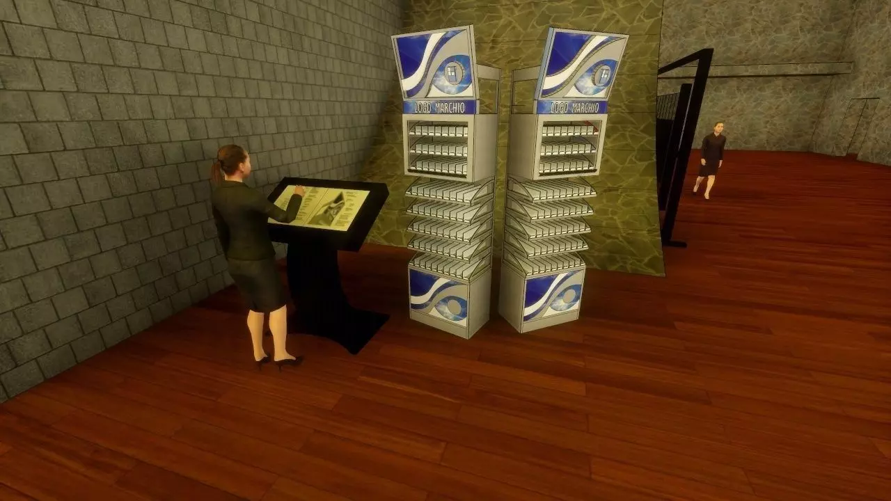 Digital signage display Free 3D model_0