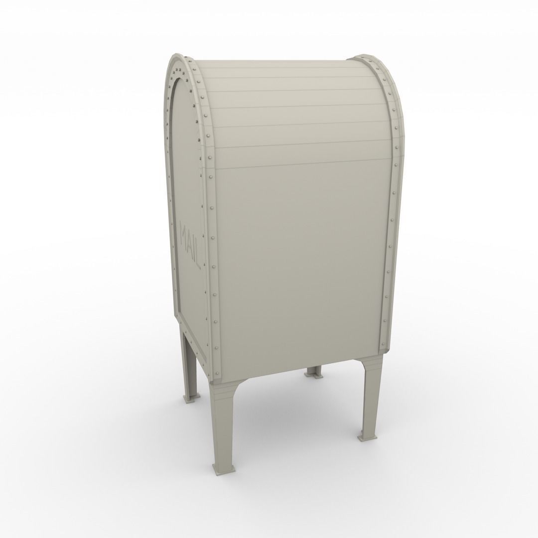 Mailbox PBR mail box Low-poly 3D model_9