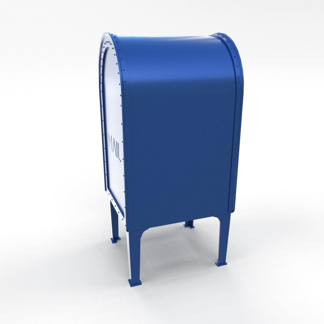 Mailbox PBR mail box Low-poly 3D model_2