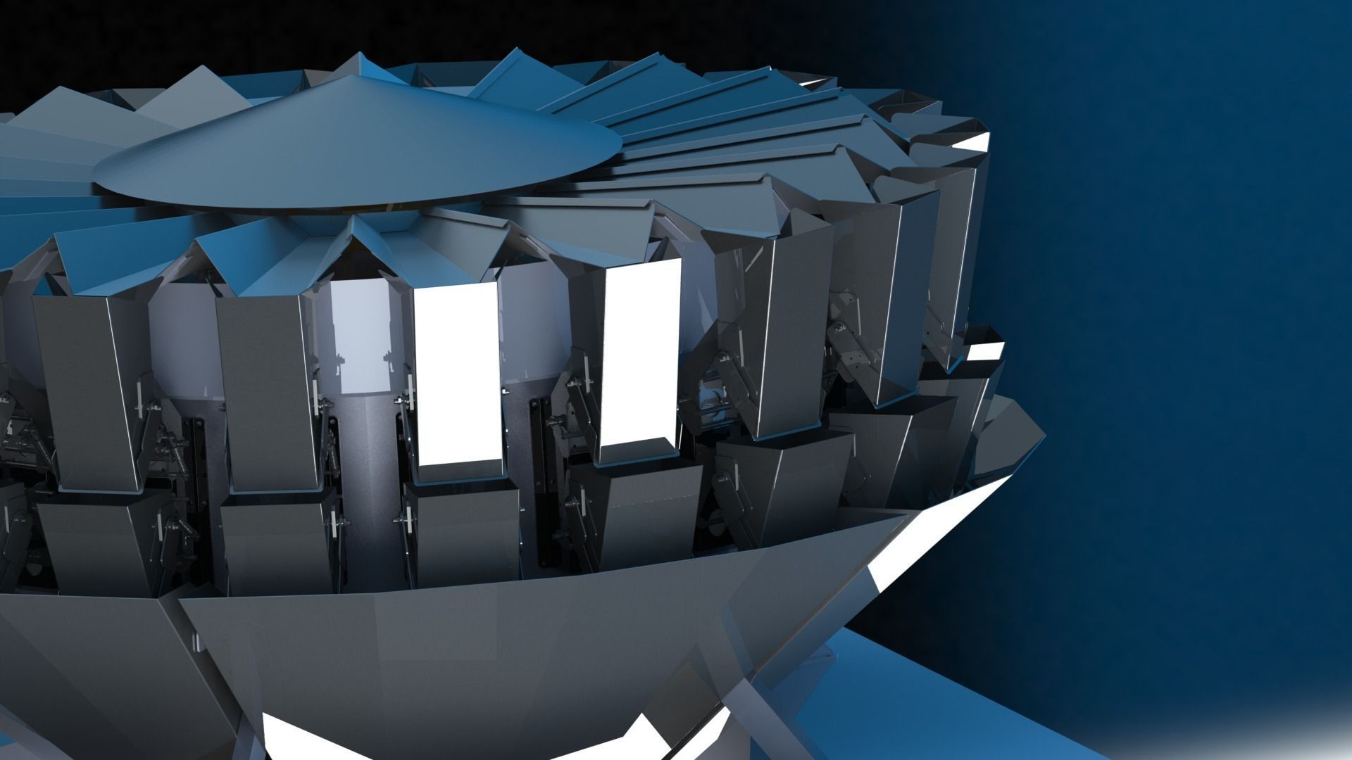 Multihead weigher Free 3D model_9