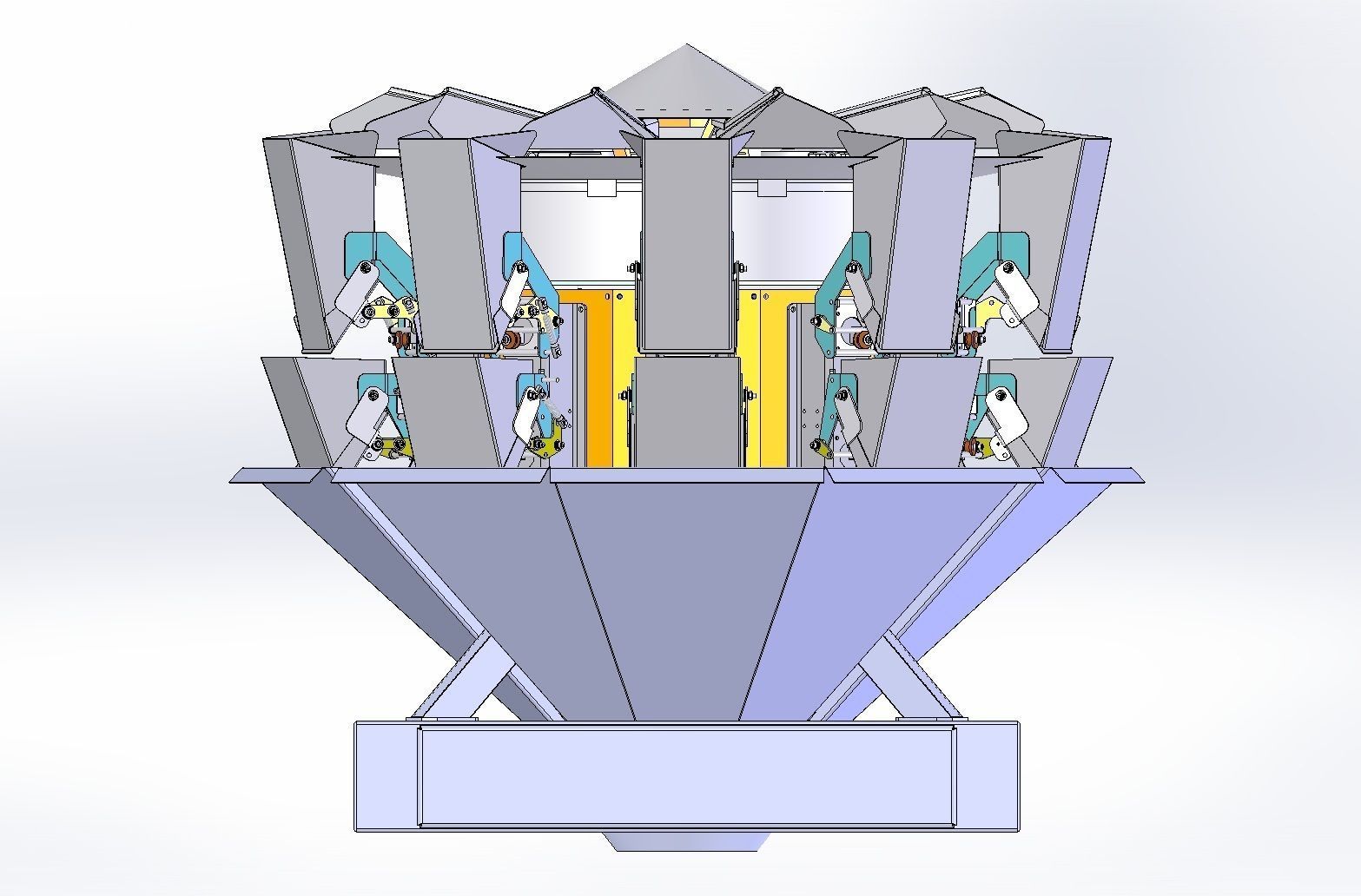 Multihead weigher Free 3D model_2