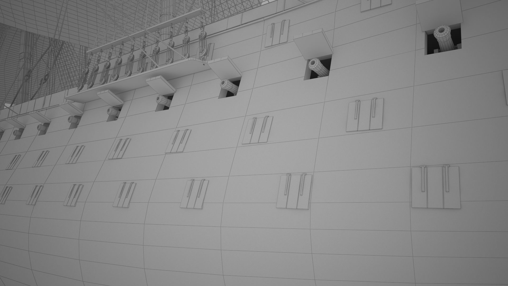 HMS VICTORY SHIP Low-poly 3D model_18