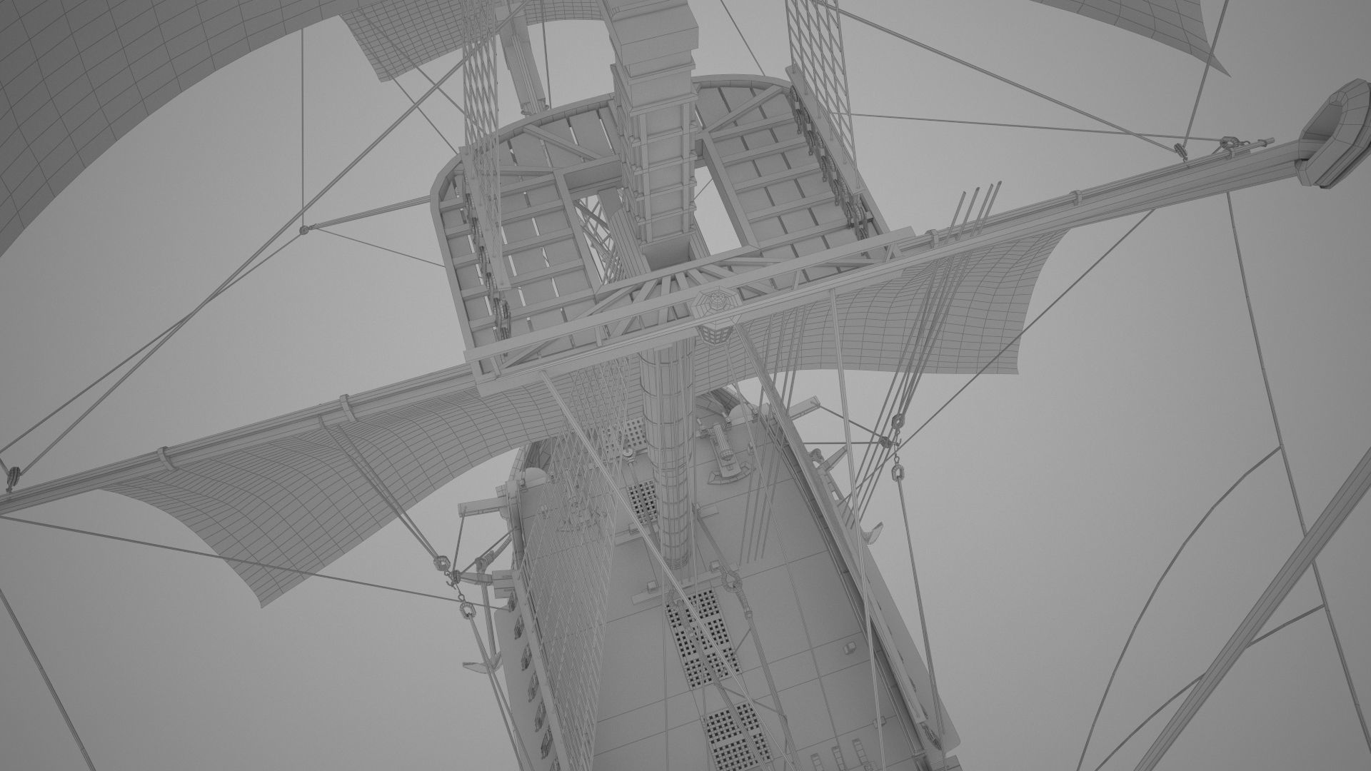 HMS VICTORY SHIP Low-poly 3D model_16