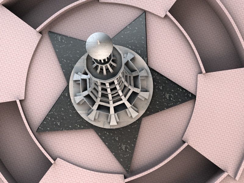 Minar-e-Pakistan Tower Low-poly 3D model_9