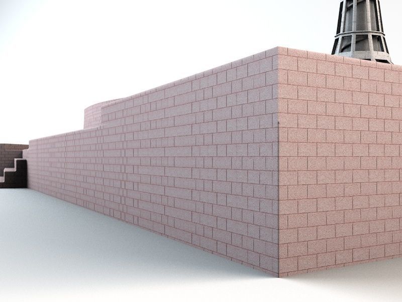 Minar-e-Pakistan Tower Low-poly 3D model_8