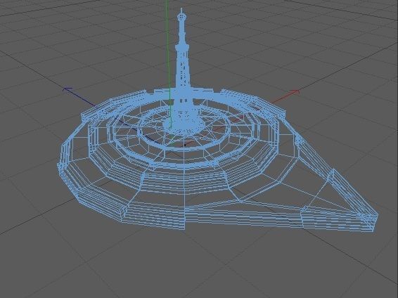 Minar-e-Pakistan Tower Low-poly 3D model_12