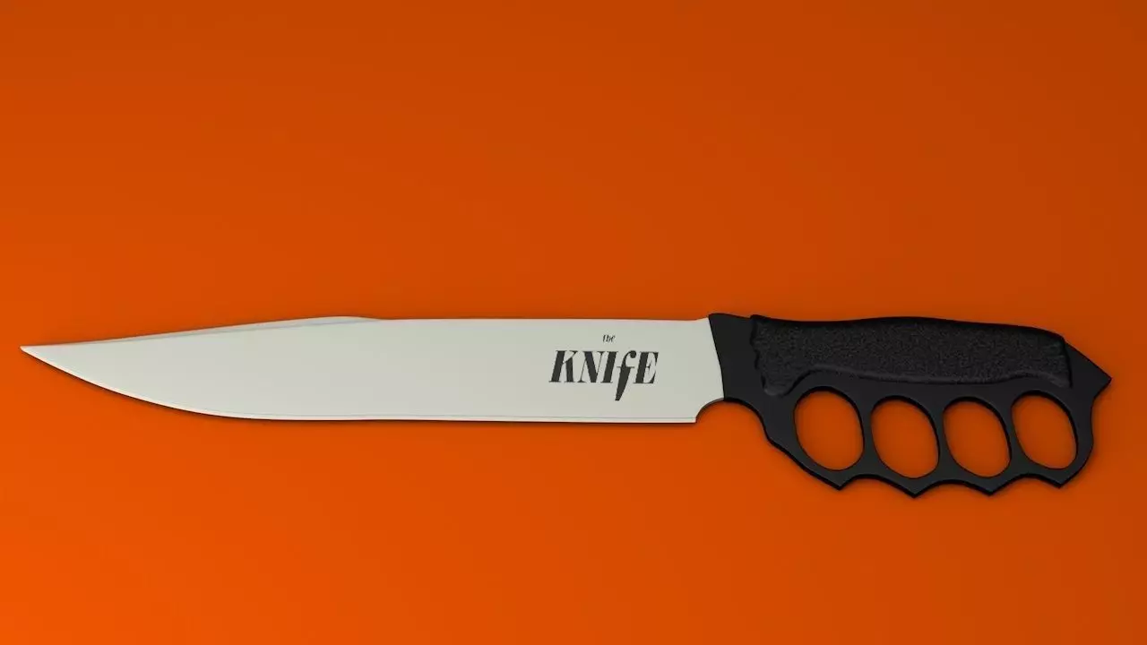 Nuckle Knife Low-poly 3D model