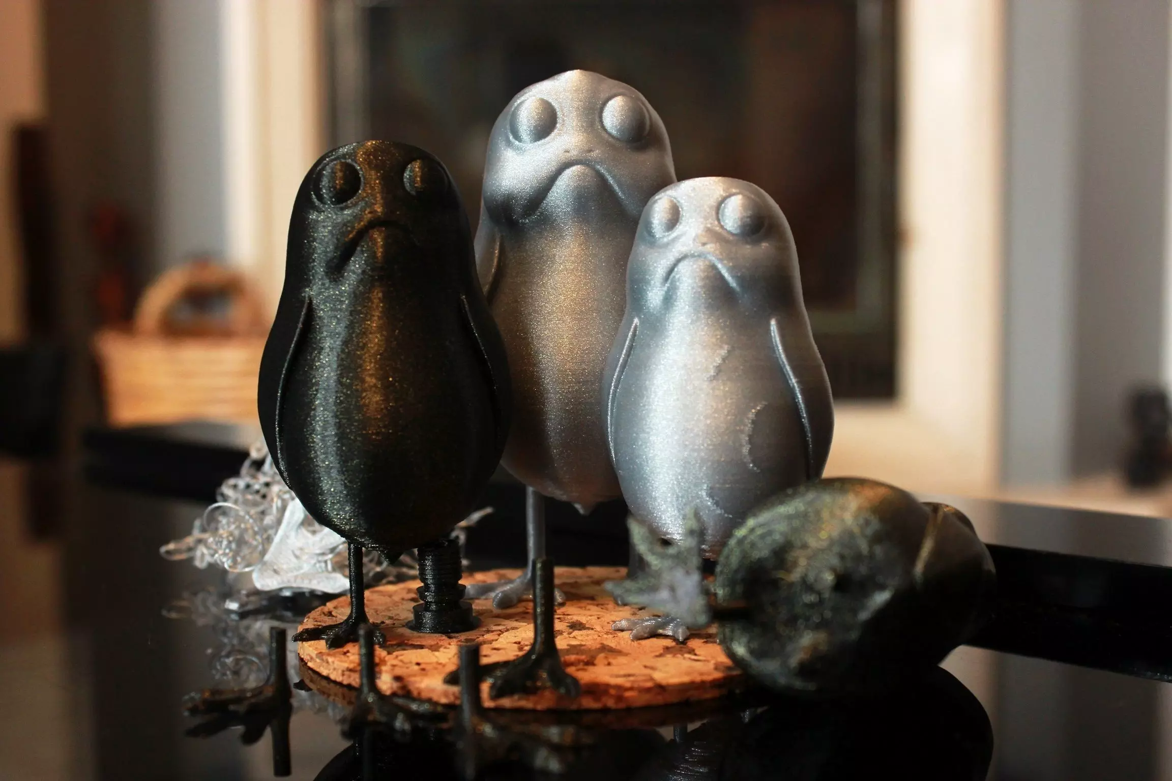 A little standing Porg 3D print model