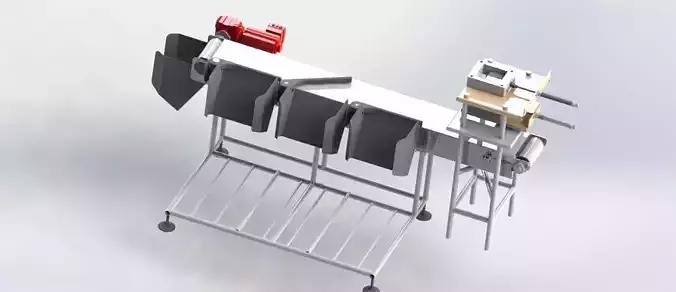 Sorting Conveyor Free 3D model