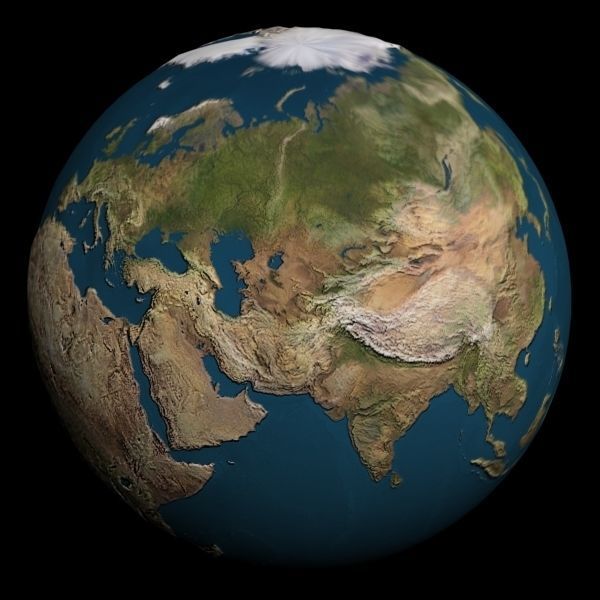 Earth Globe 3D model_1