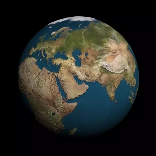 Earth Globe 3D model_0