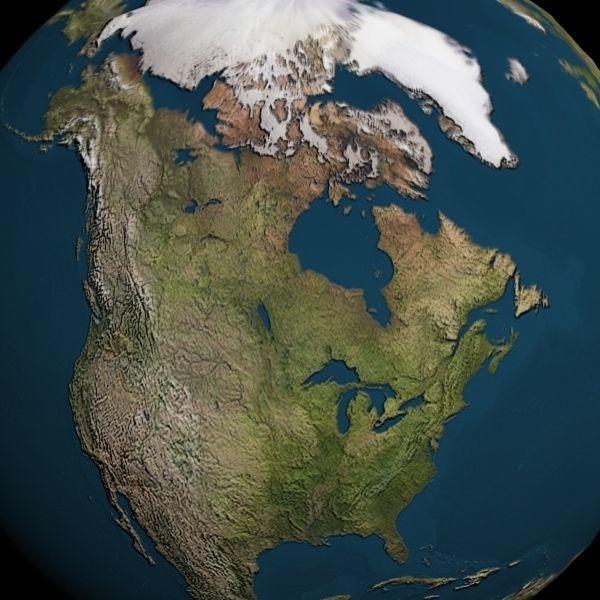 Earth Globe 3D model_4