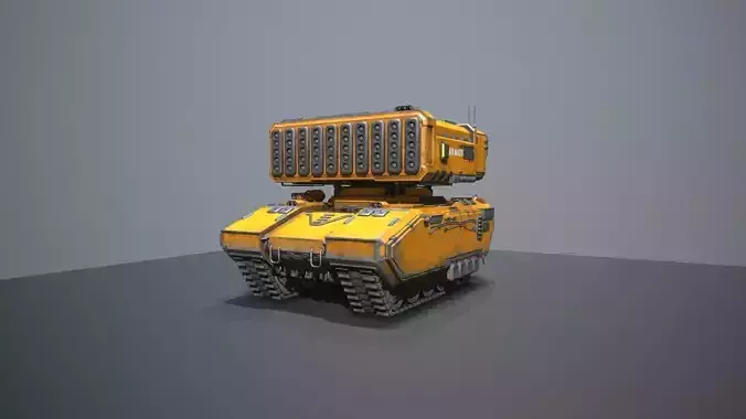 Zulu - 9 Heavy missle laser carrier Low-poly 3D model