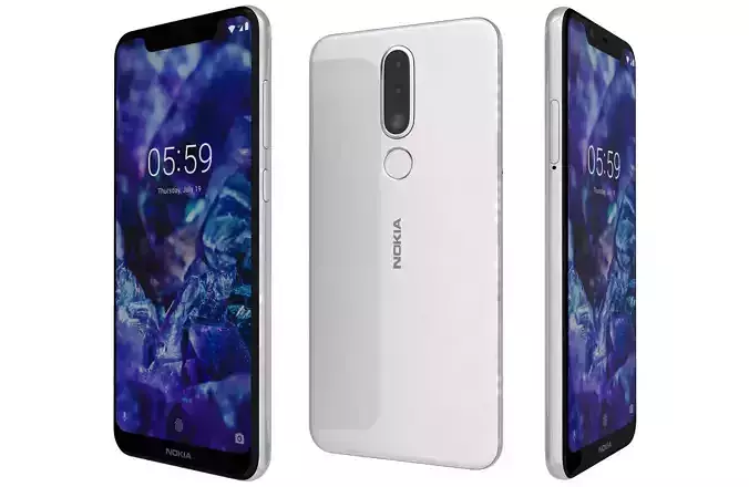 Nokia 5 1 Plus Glacier white