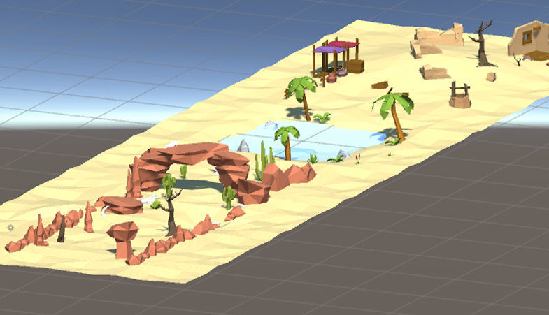 Lowpoly Desert Starter Kit Low-poly 3D model_13