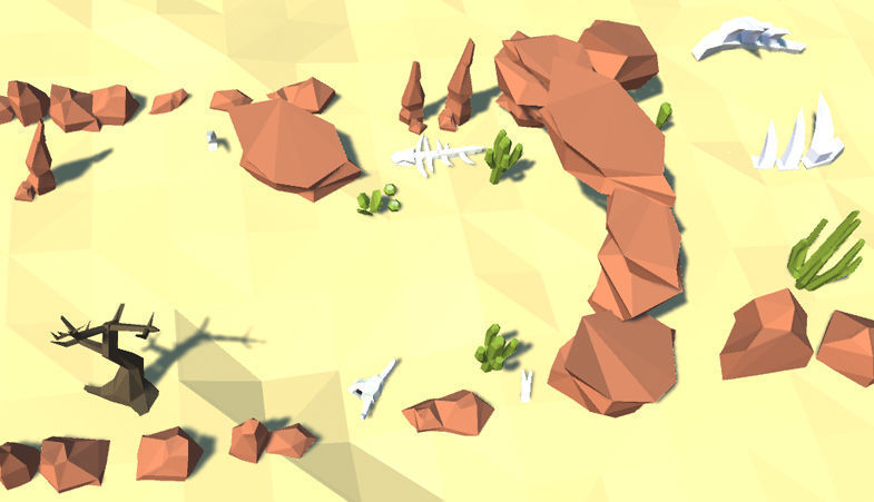 Lowpoly Desert Starter Kit Low-poly 3D model_14