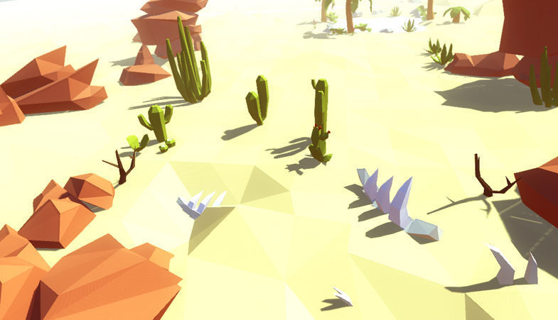 Lowpoly Desert Starter Kit Low-poly 3D model_12