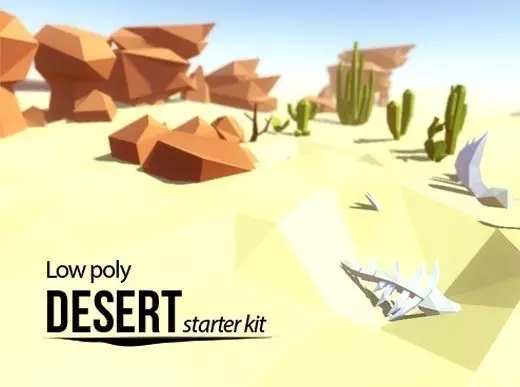 Lowpoly Desert Starter Kit Low-poly 3D model_0