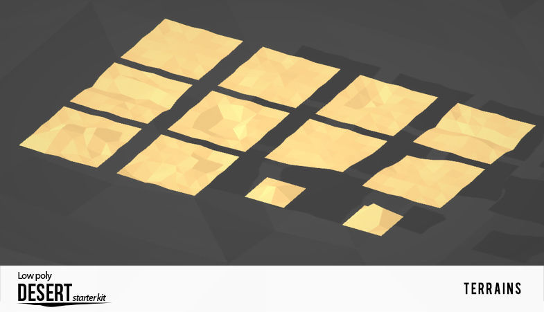 Lowpoly Desert Starter Kit Low-poly 3D model_6