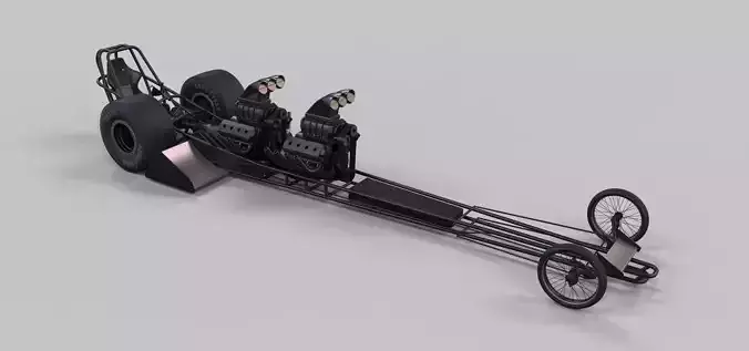 Front twin-engined dragster