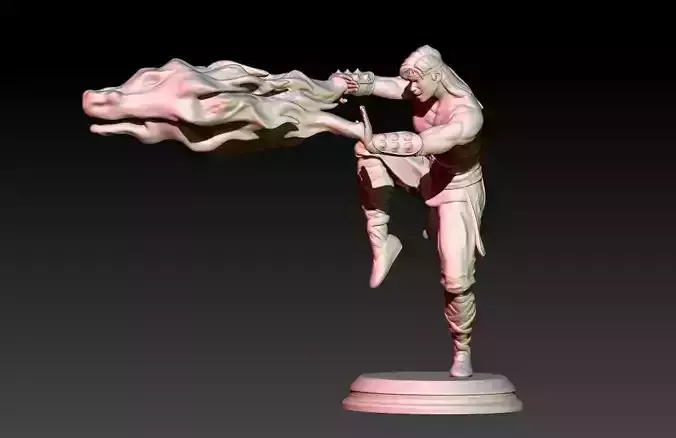 Liu Kang Fireball 3D print model